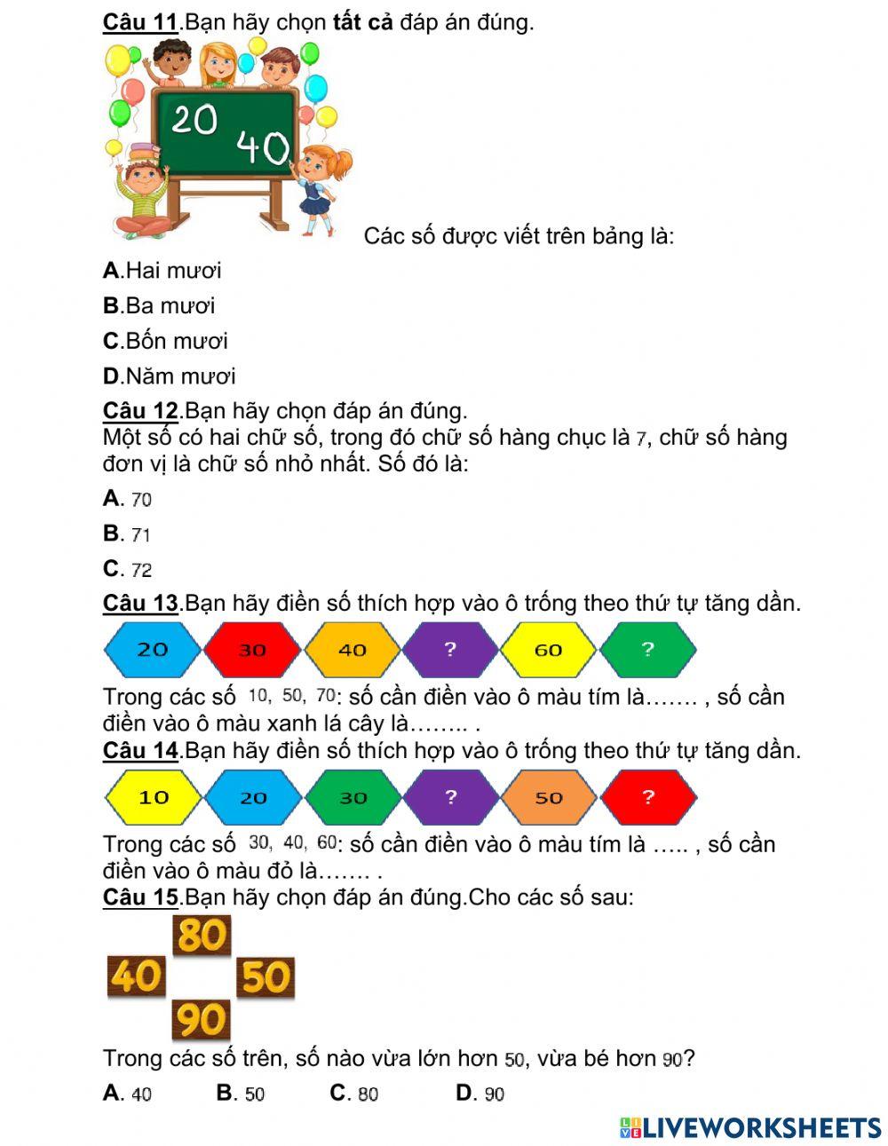 Đề ôn tập số 40 cấp tỉnh