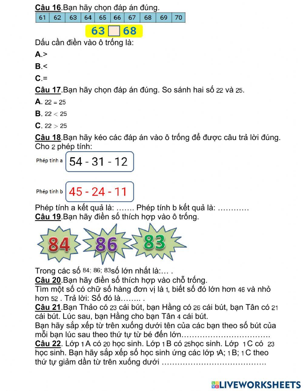 Đề ôn tập số 40 cấp tỉnh