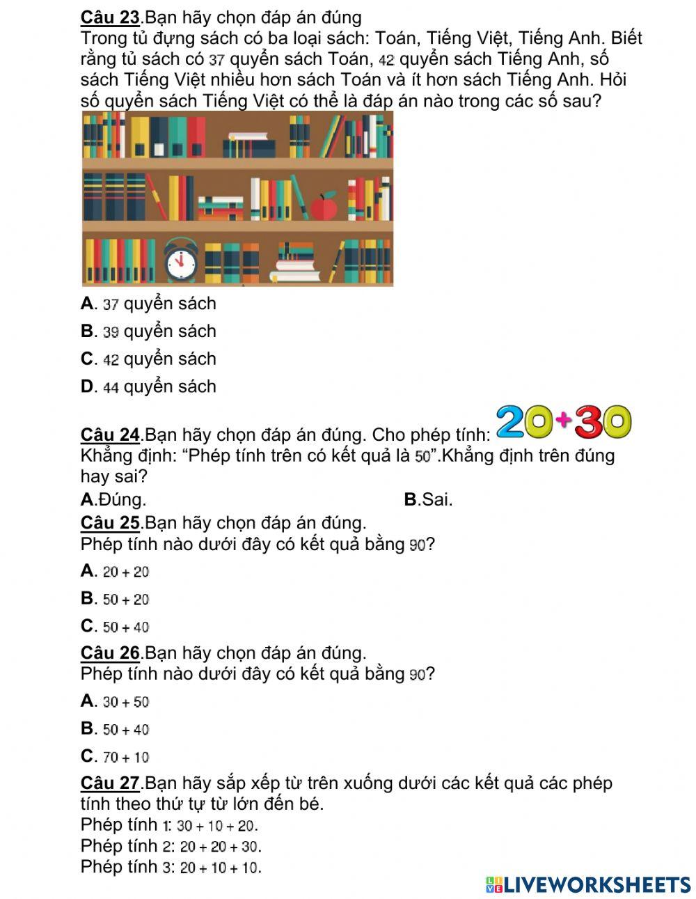 Đề ôn tập số 40 cấp tỉnh