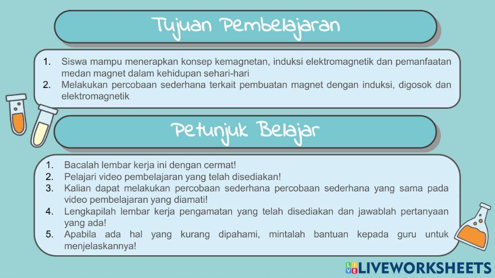 Lks percobaan sederhana kemagnetan kelas 9