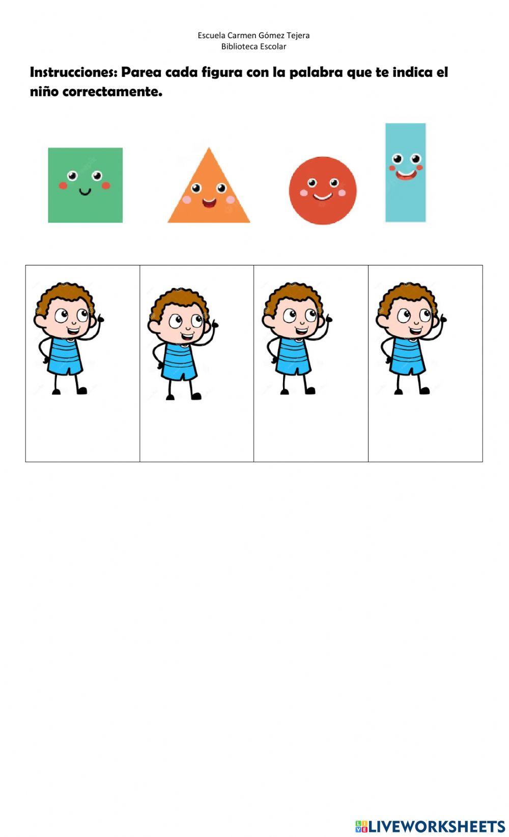 Pareo de figuras geométricas