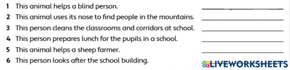 Cuarto-Unti 4 vocabulary Jobs and routines