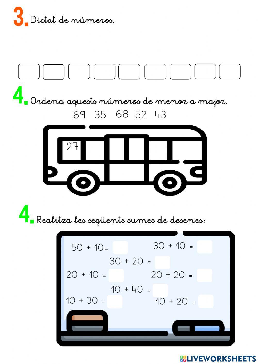 Repàs numeració fins 69