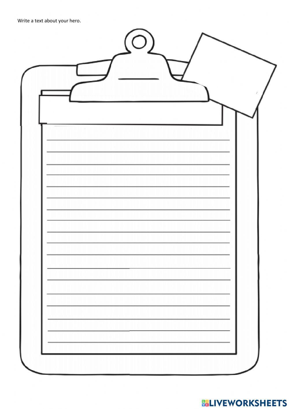 Write about your hero