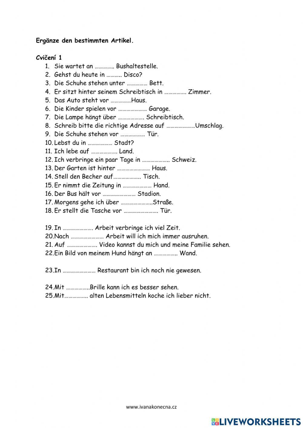 Prapositionen 3-4 Fall