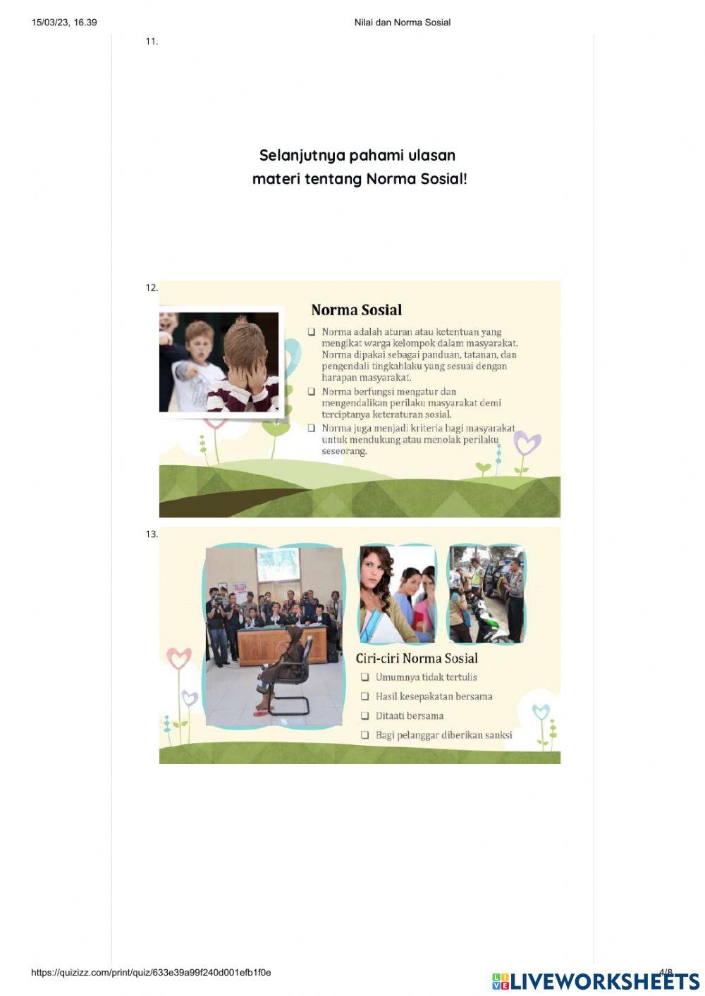 LKPD Nilai dan Norma Sosial