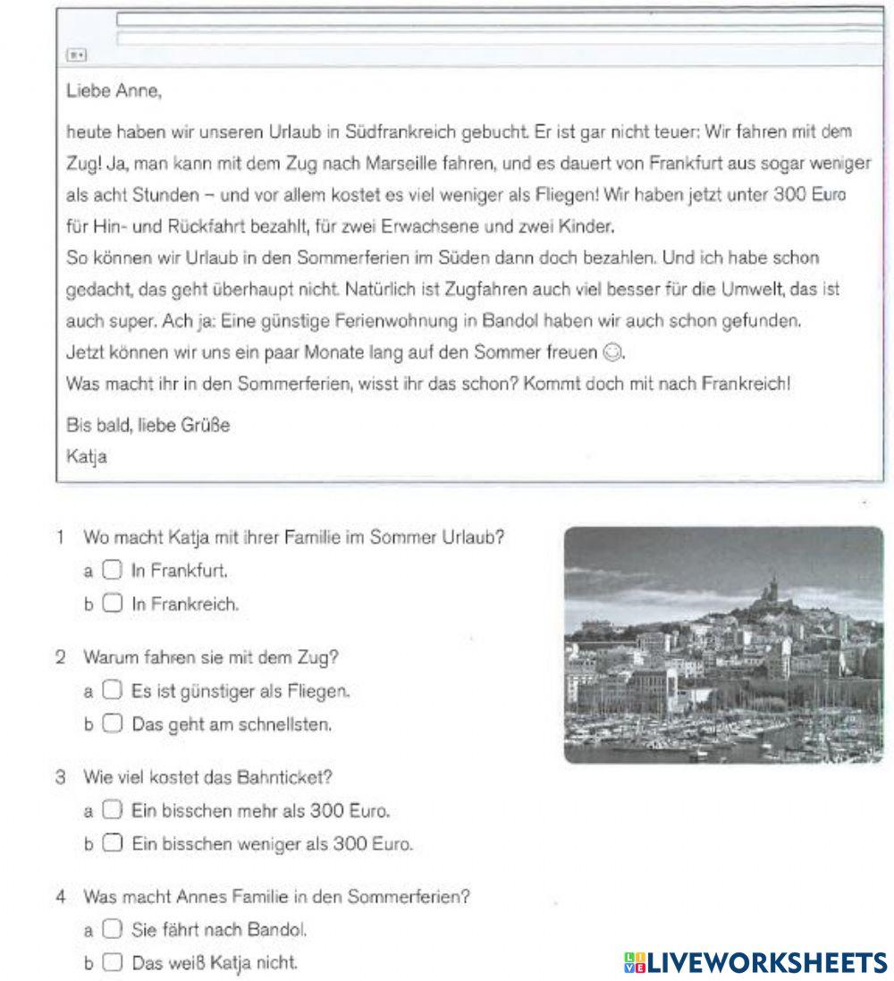 Einfach Gut A2 2 Lösungen Einfach gut! A2.1 Intensivtrainer Lektion 2 Übung 5b worksheet | Live