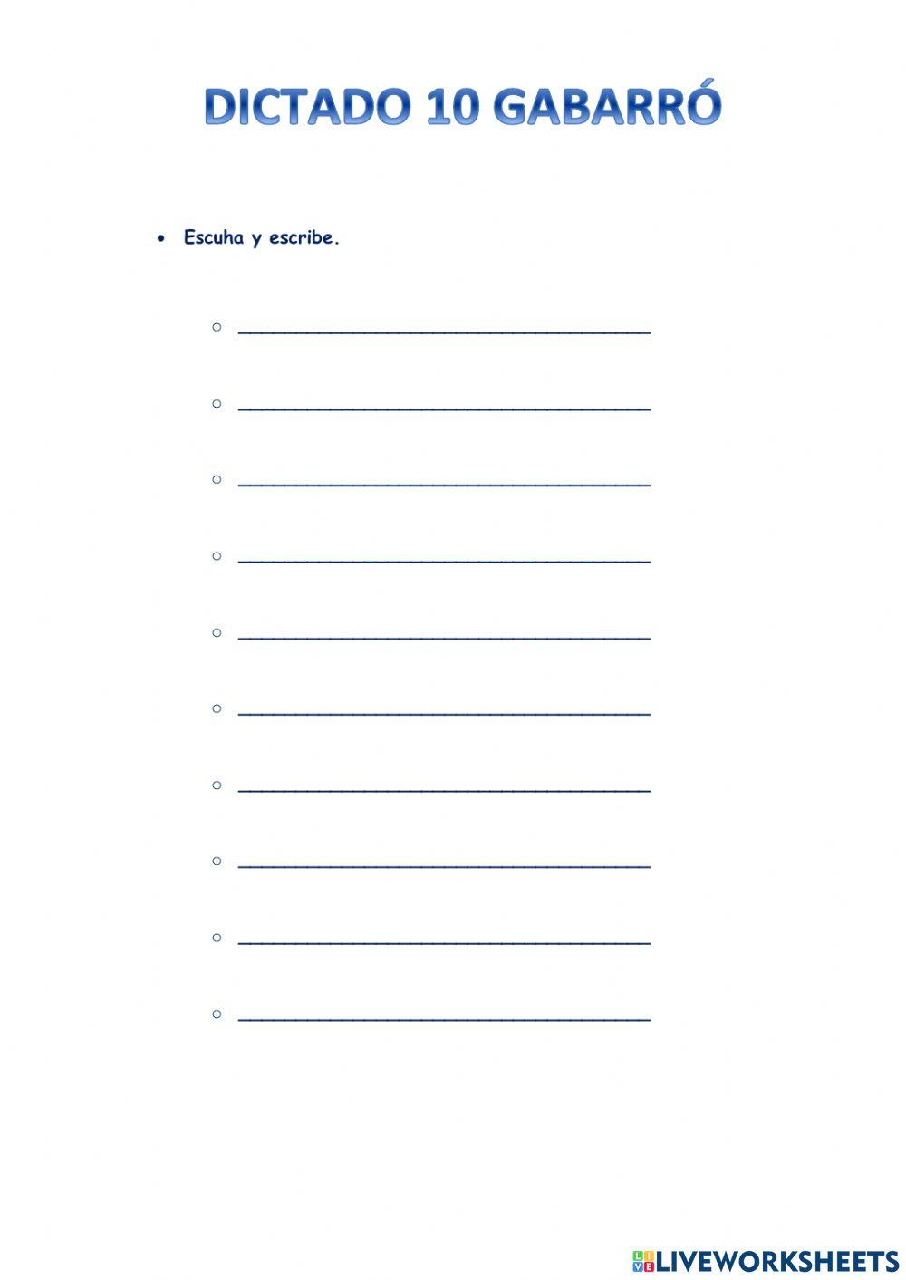 Dictado gabarró 10