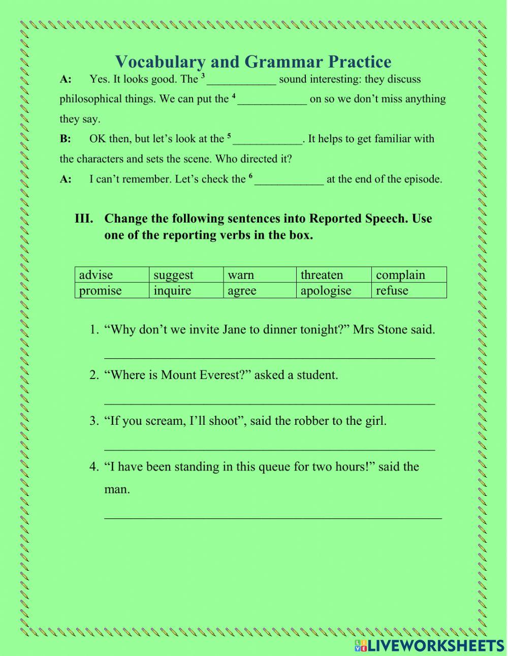 High Note 3 -- Vocabulary and Grammar