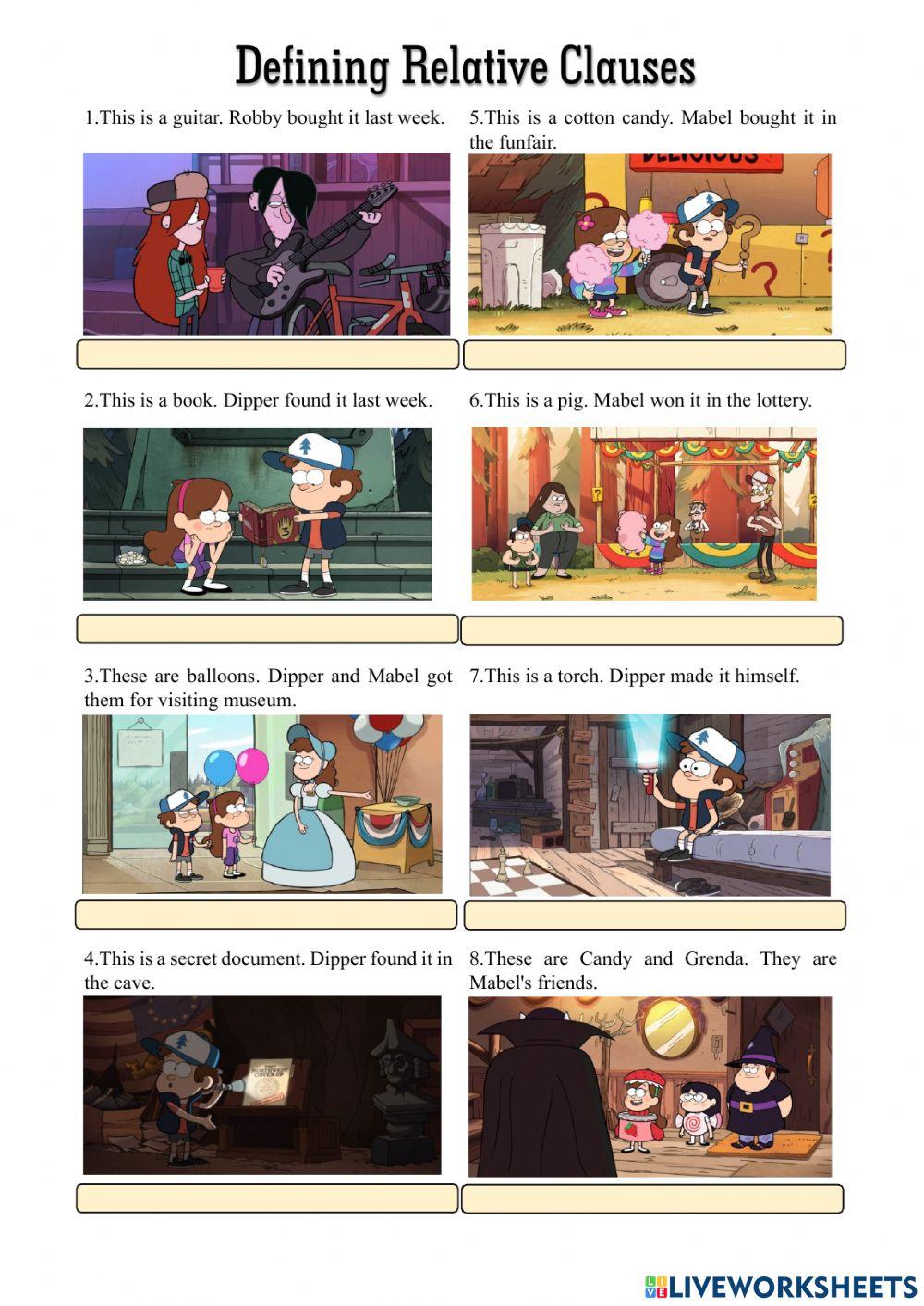 Defining Relative Clauses , which-that,who