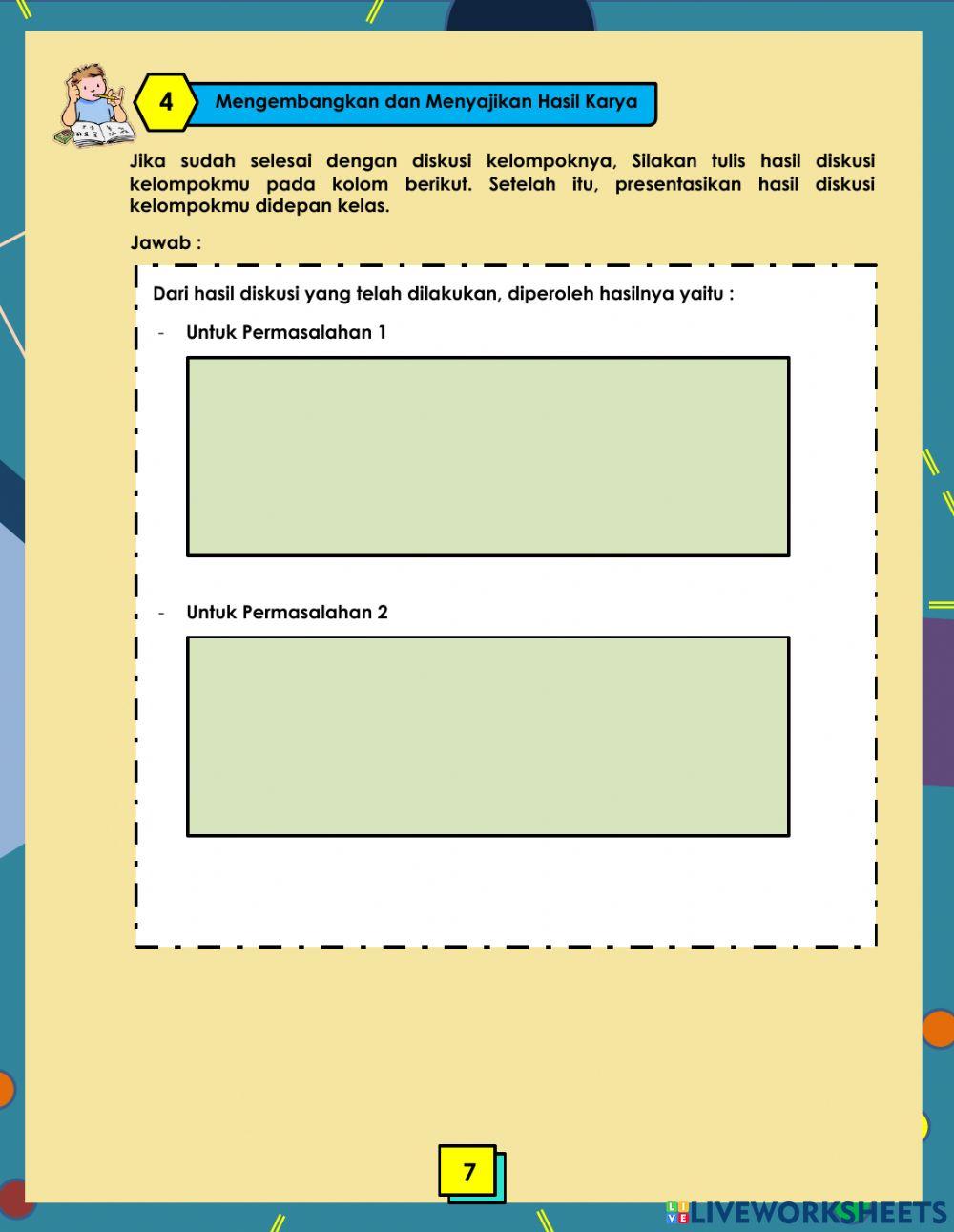 Lembar Kerja Peserta Didik Elektronik (E-LKPD) Berbasis Problem Based Learning