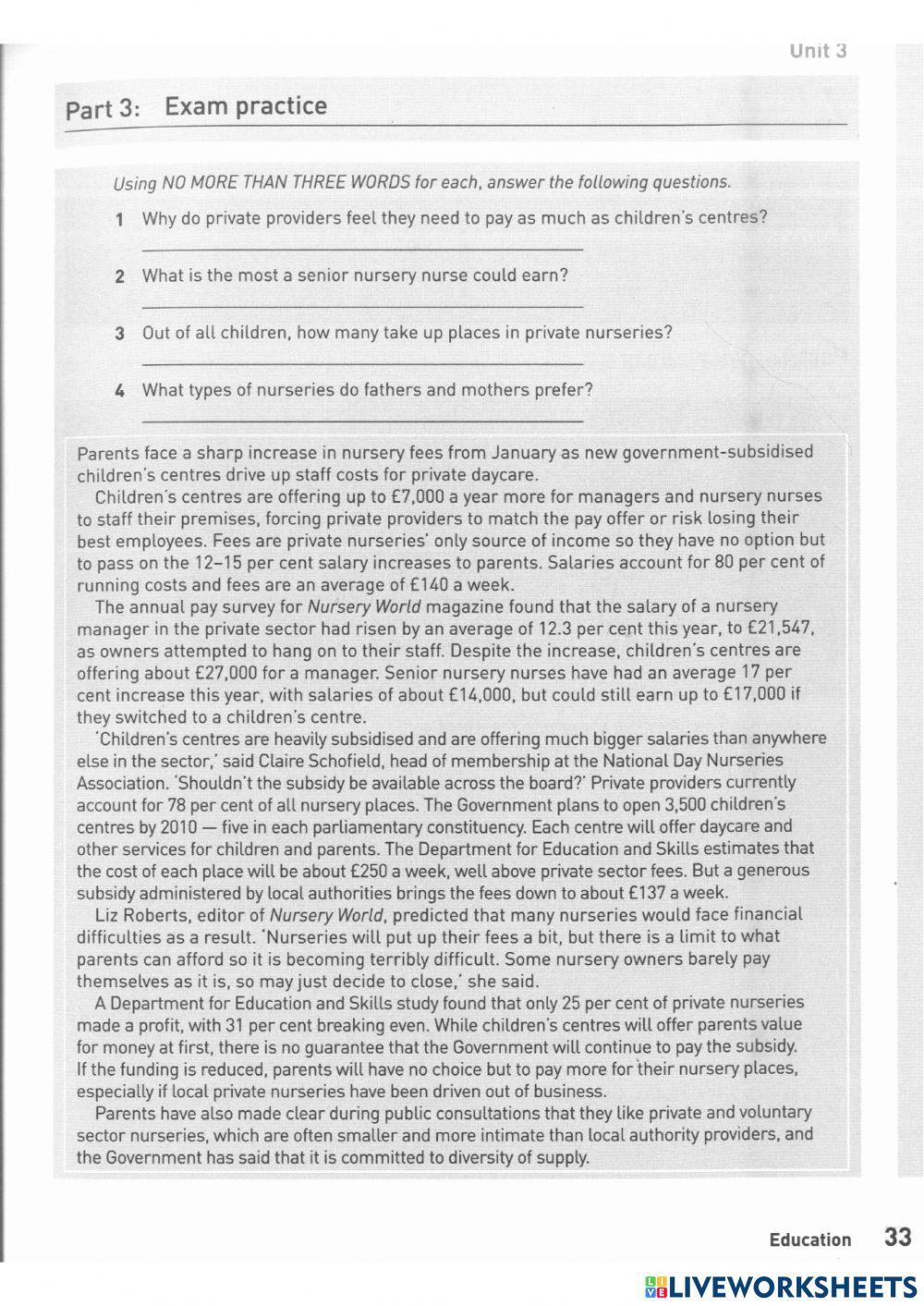 IELTS 5.0 - Lesson 1 - Reading practice