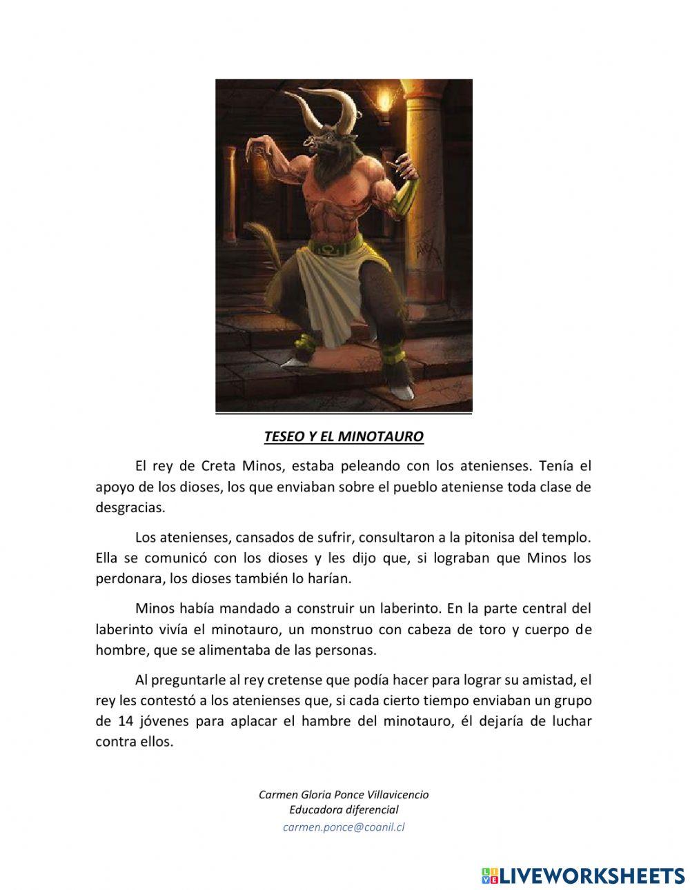 Teseo y el Minotauro