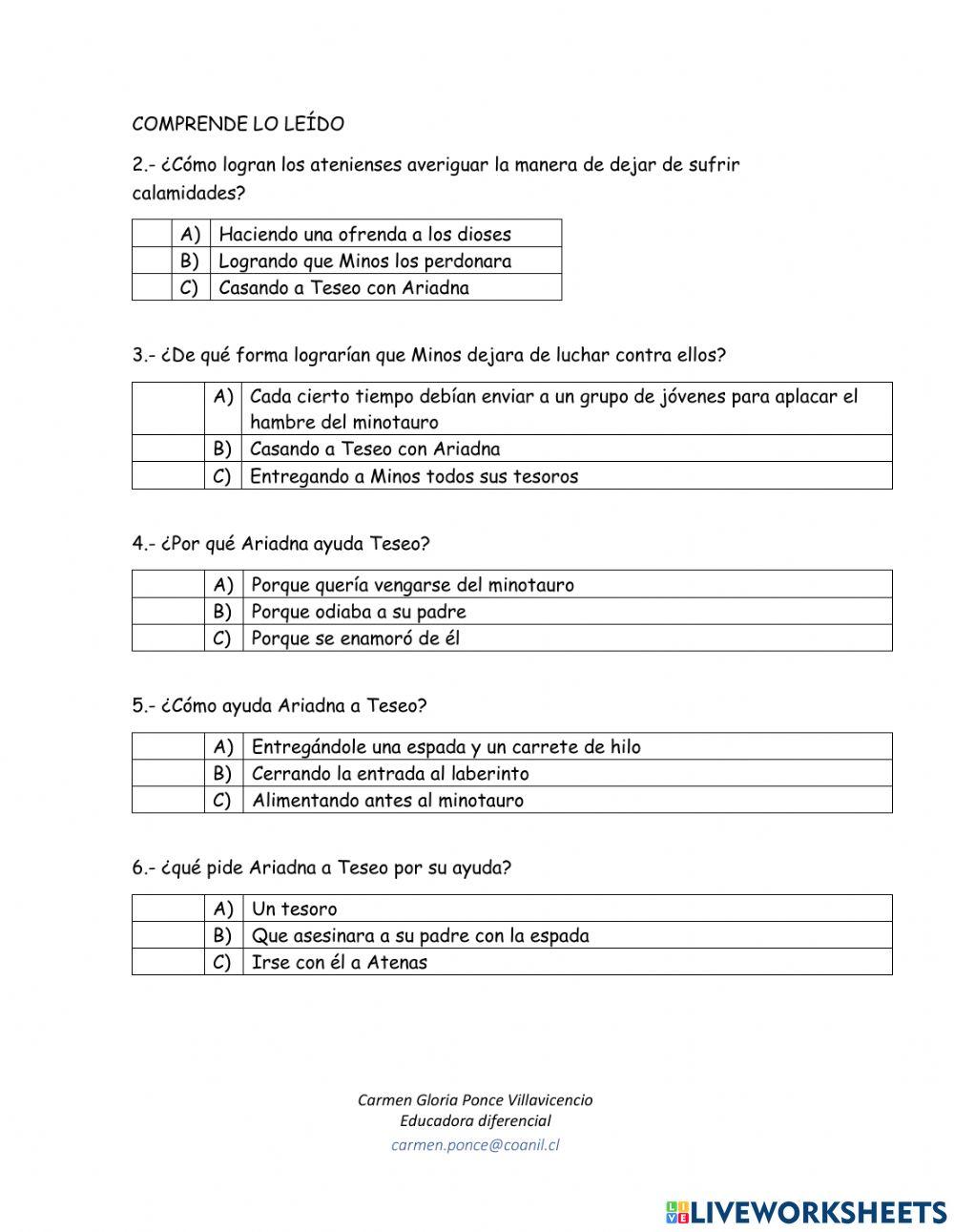 Teseo y el Minotauro