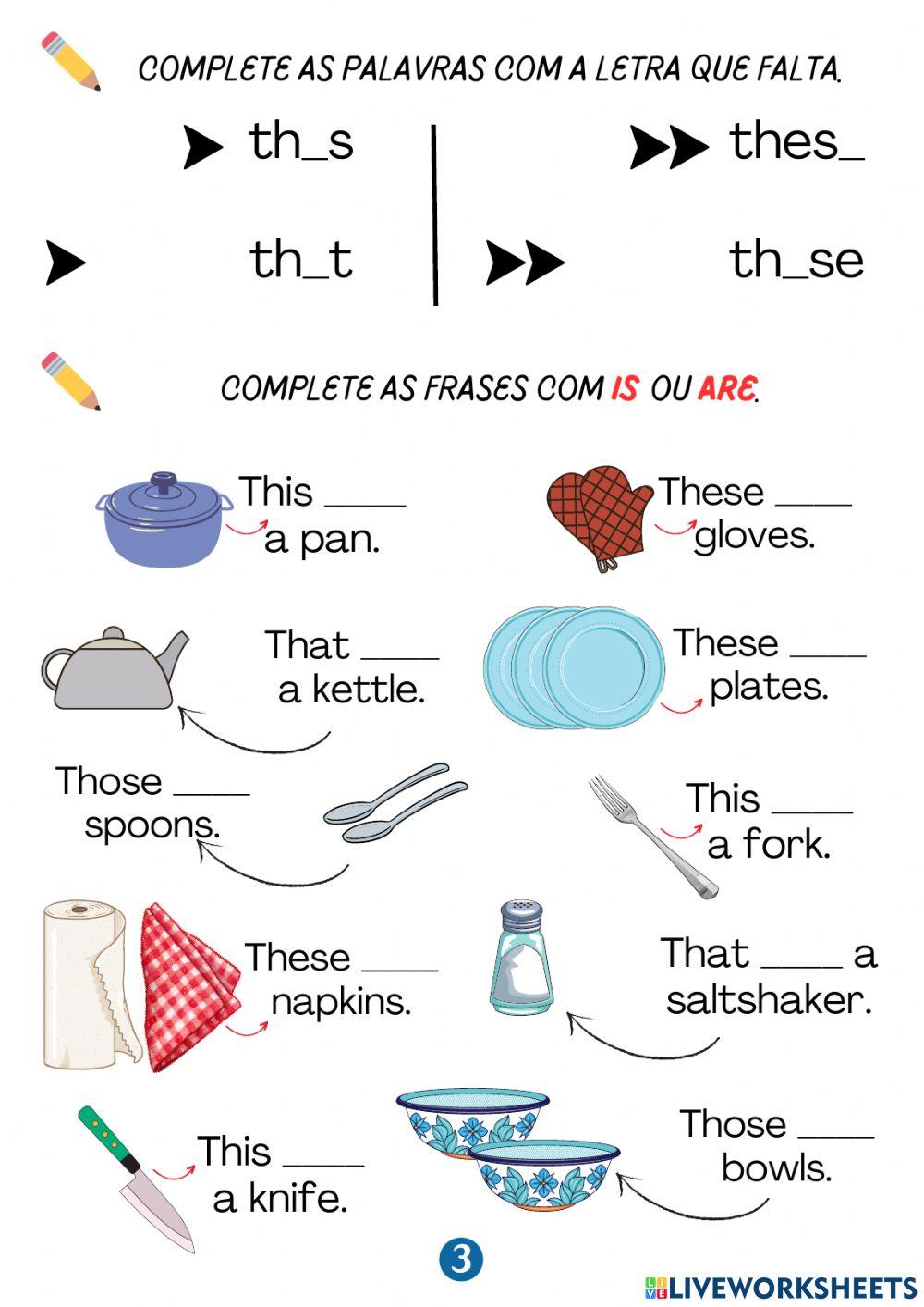 This, that, these, those