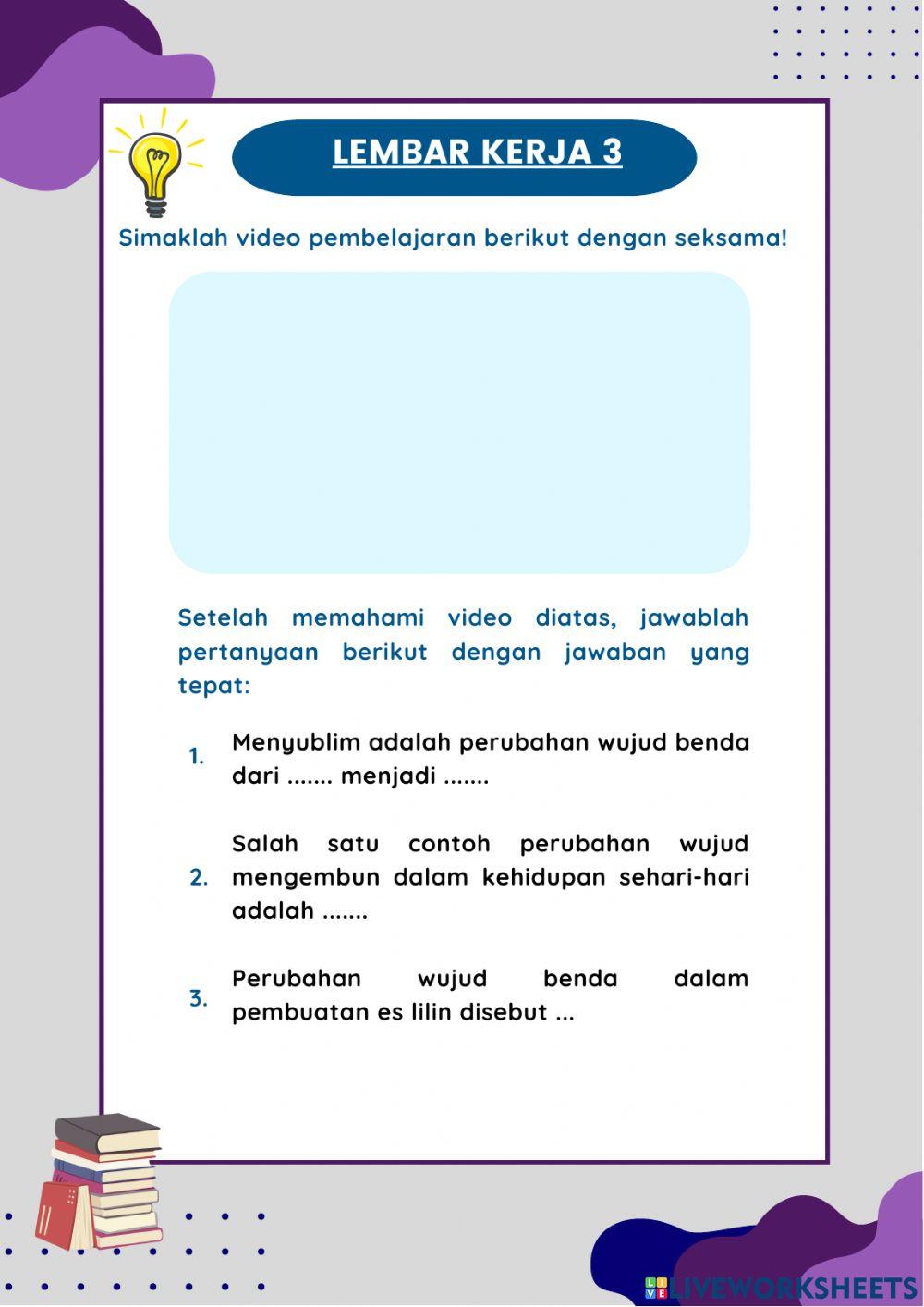 LKPD Perubahan Wujud Benda