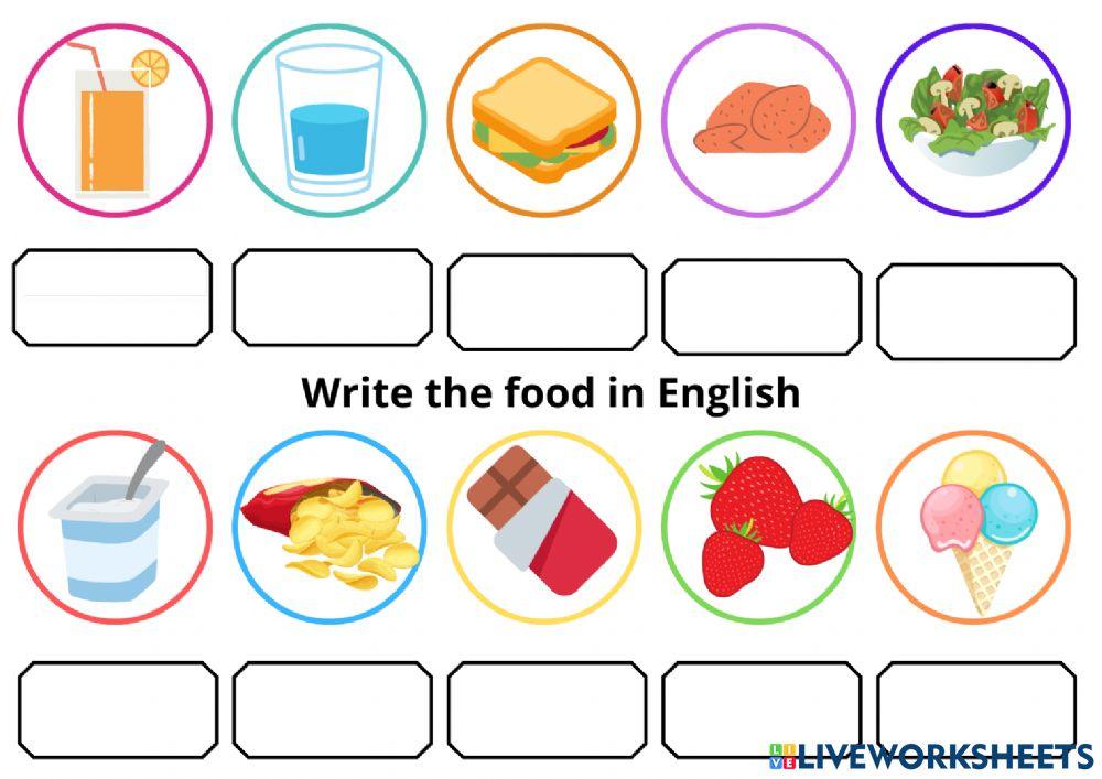 Vocabulary (food) Vocabulary (food)