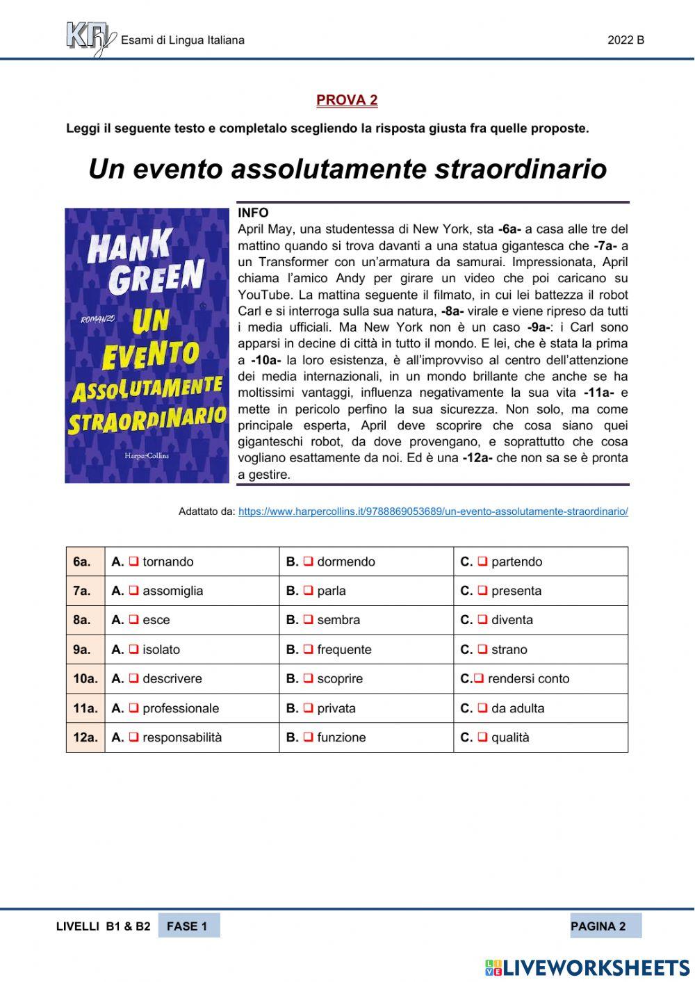 Kpg 2022b comprensione testi scritti