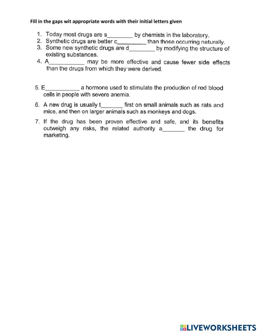 Unit 16: Drug development