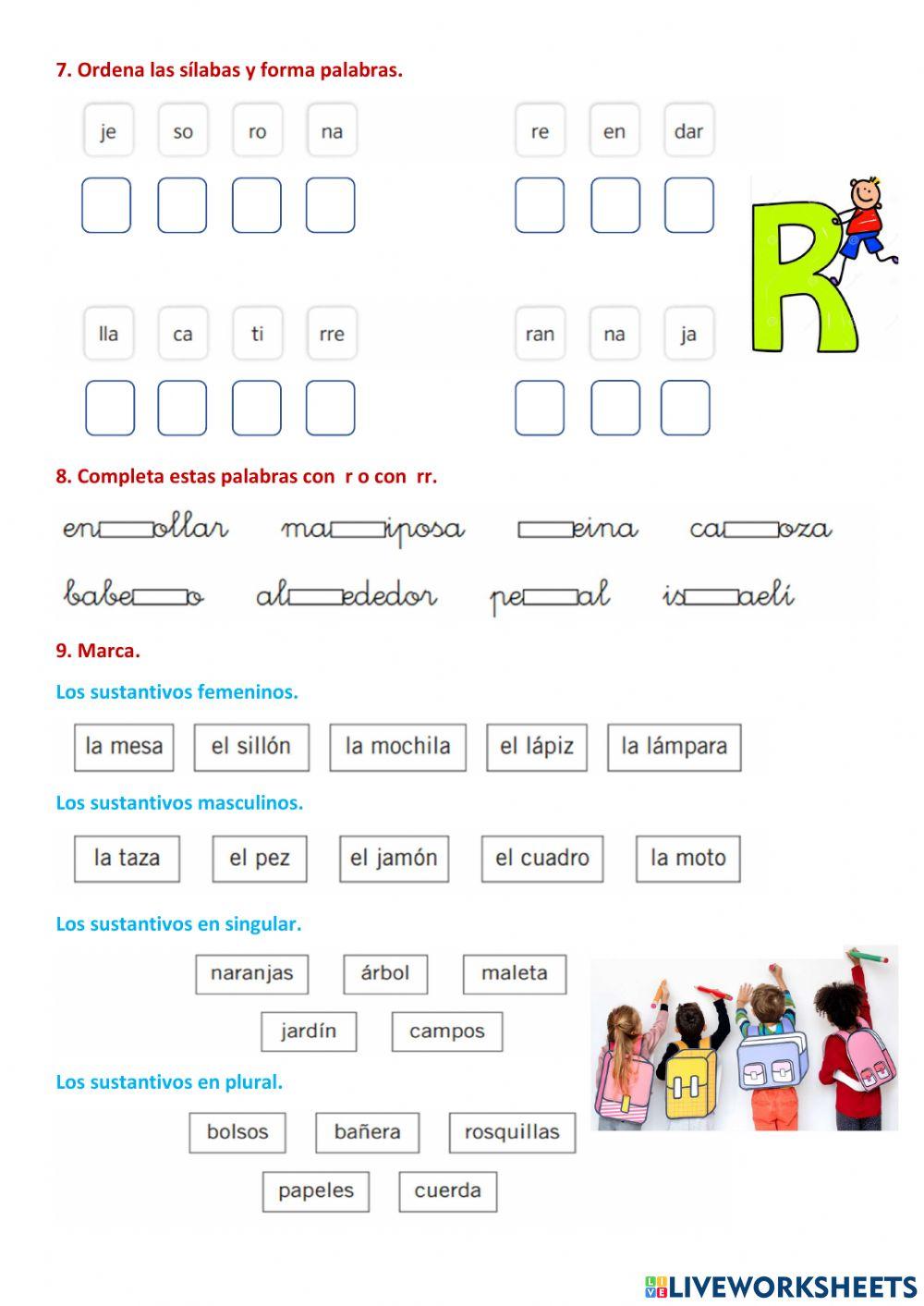 Repaso lengua tema 7