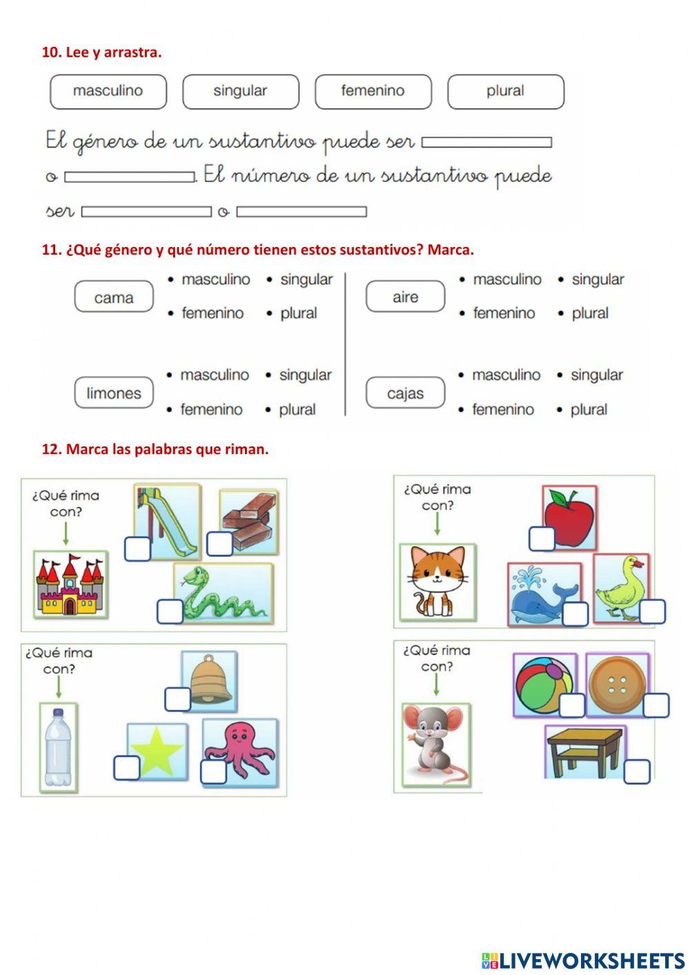 Repaso lengua tema 7