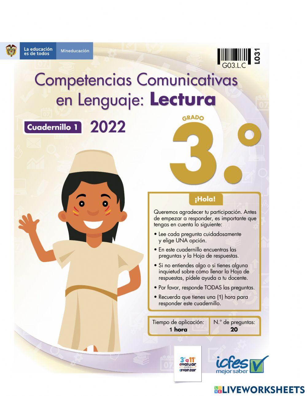 Competencias Comunicativas en Lenguaje: Lectura