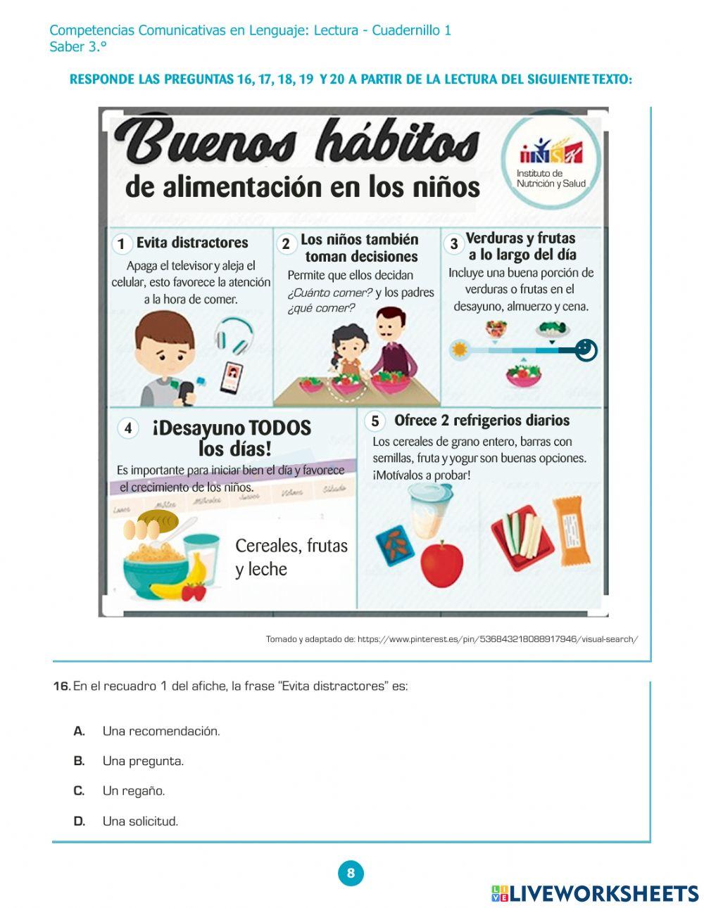 Competencias Comunicativas en Lenguaje: Lectura