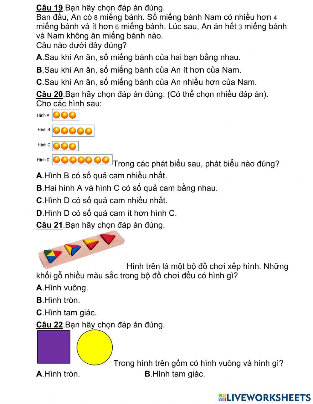 Đề ôn toán số 55 cấp tỉnh