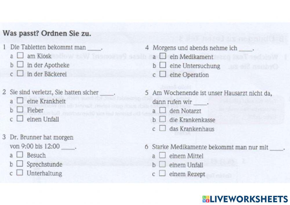 Gesundheit und Krankheit