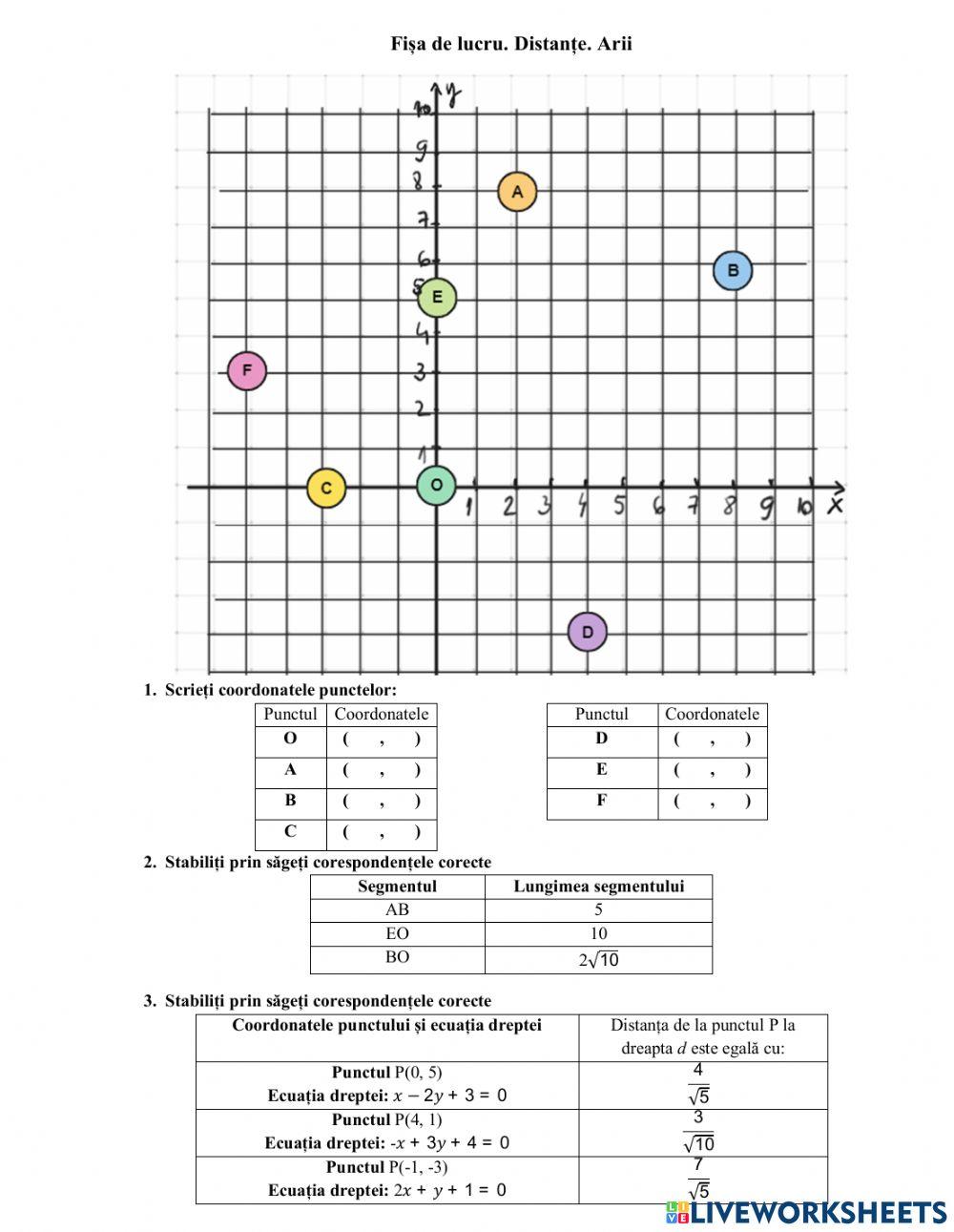 Fisa de lucru Distante 2