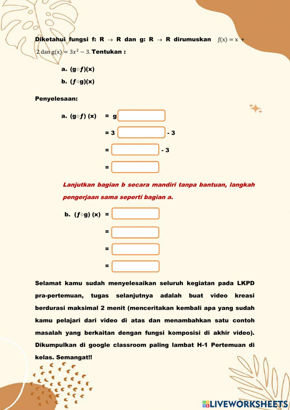 LKPD Pra-Pertemuan Fungsi Komposisi