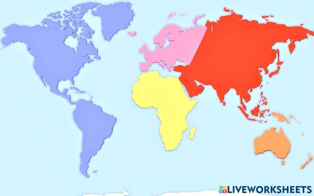 Continentes y océanos