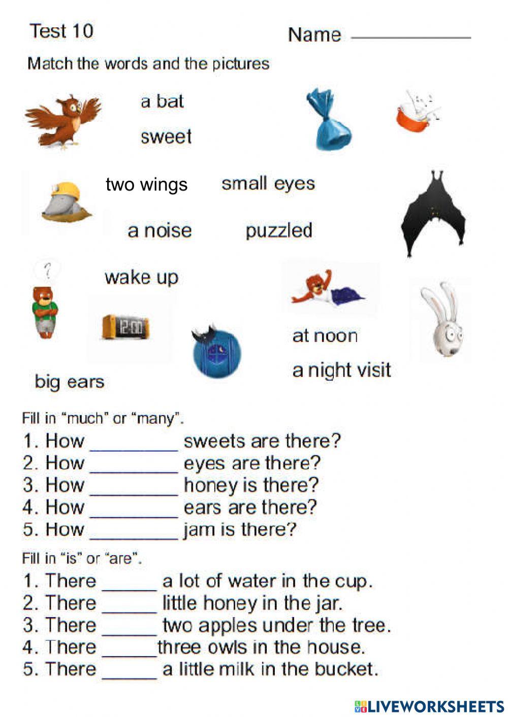 Clumsy. Test 10. The night visit