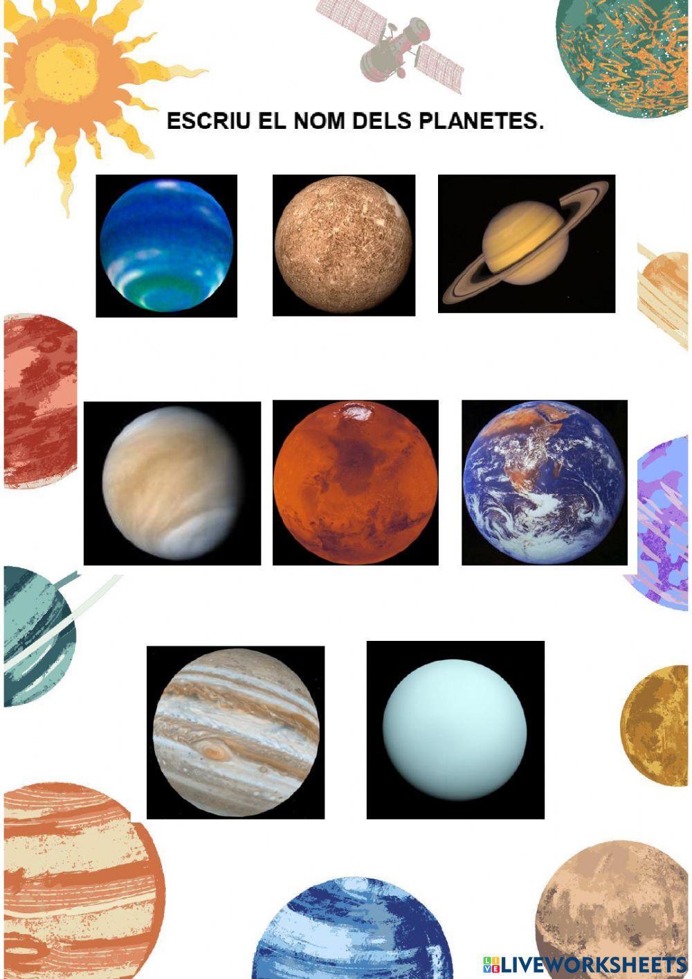 Exercici Sistema Solar