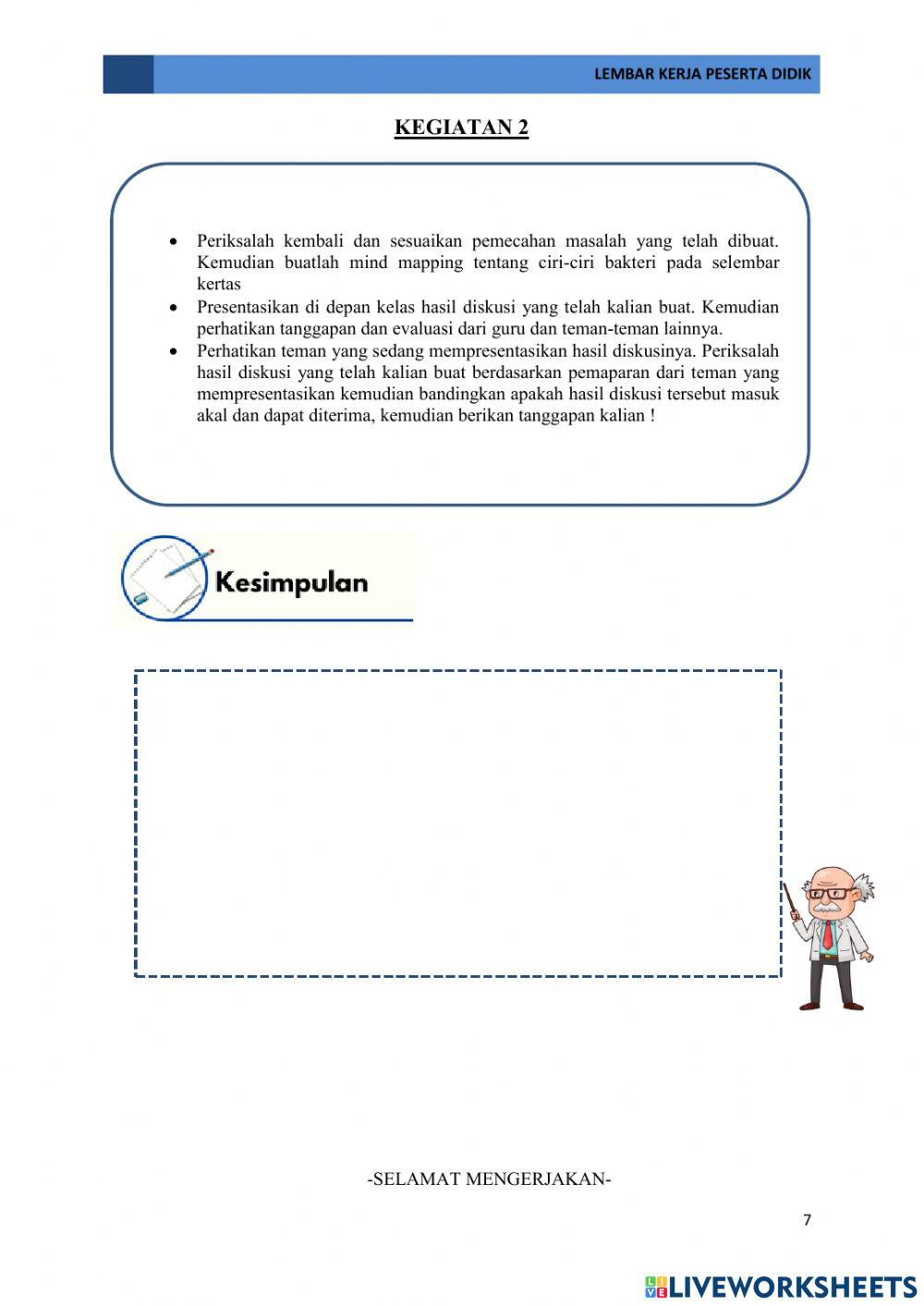 E-lkpd pertemuan 1 karakteristik bakteri