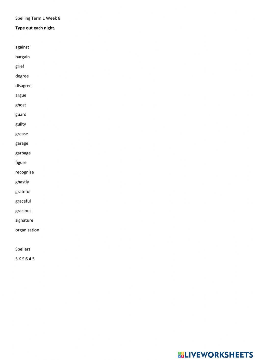 CHILL5 Term 1 Week 9