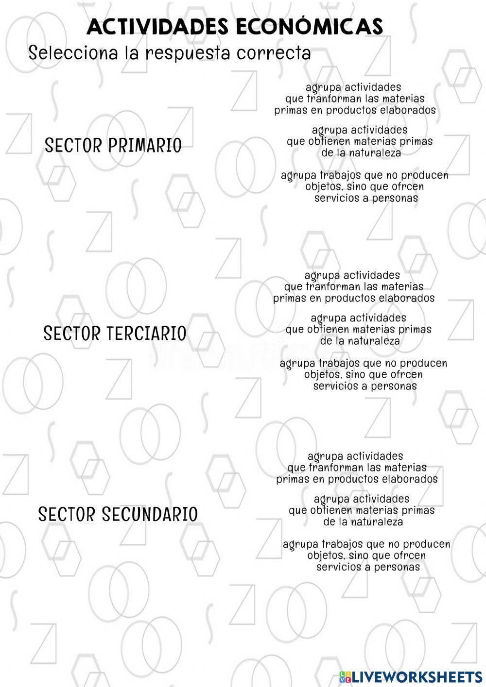 Actividades economicas Actividades economicas