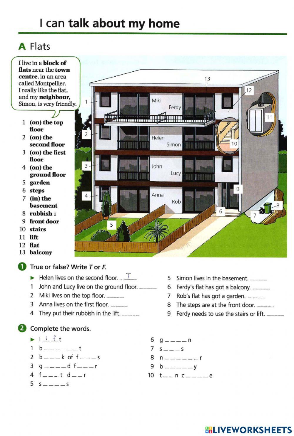 Basic Vocabulary-38 Flats and Houses
