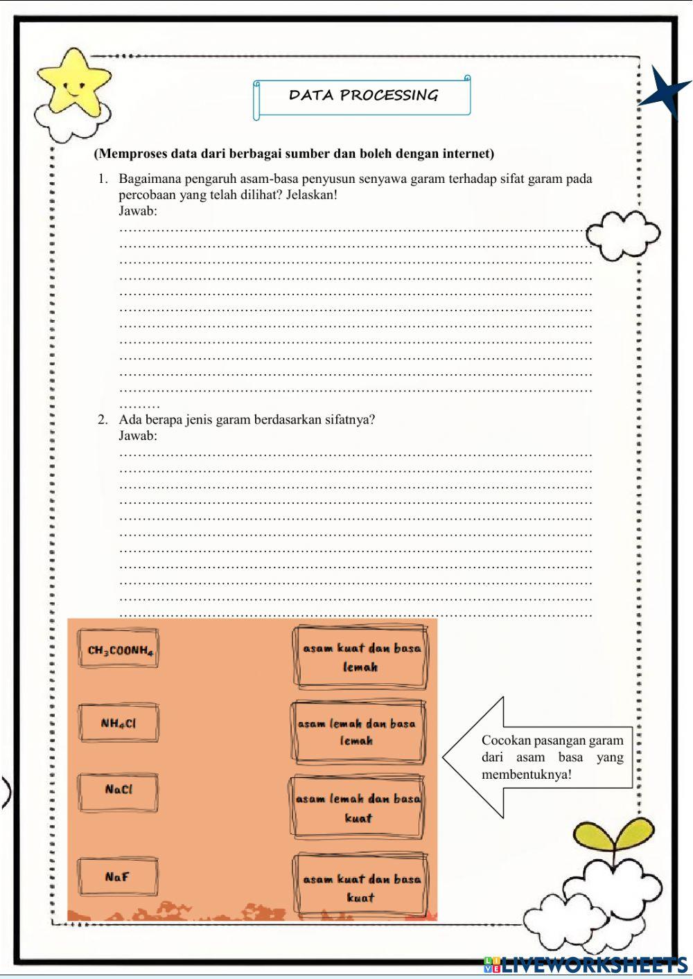 E-LKPD Hidrolisis Garam Pertemuan ke-1 Kelas XI