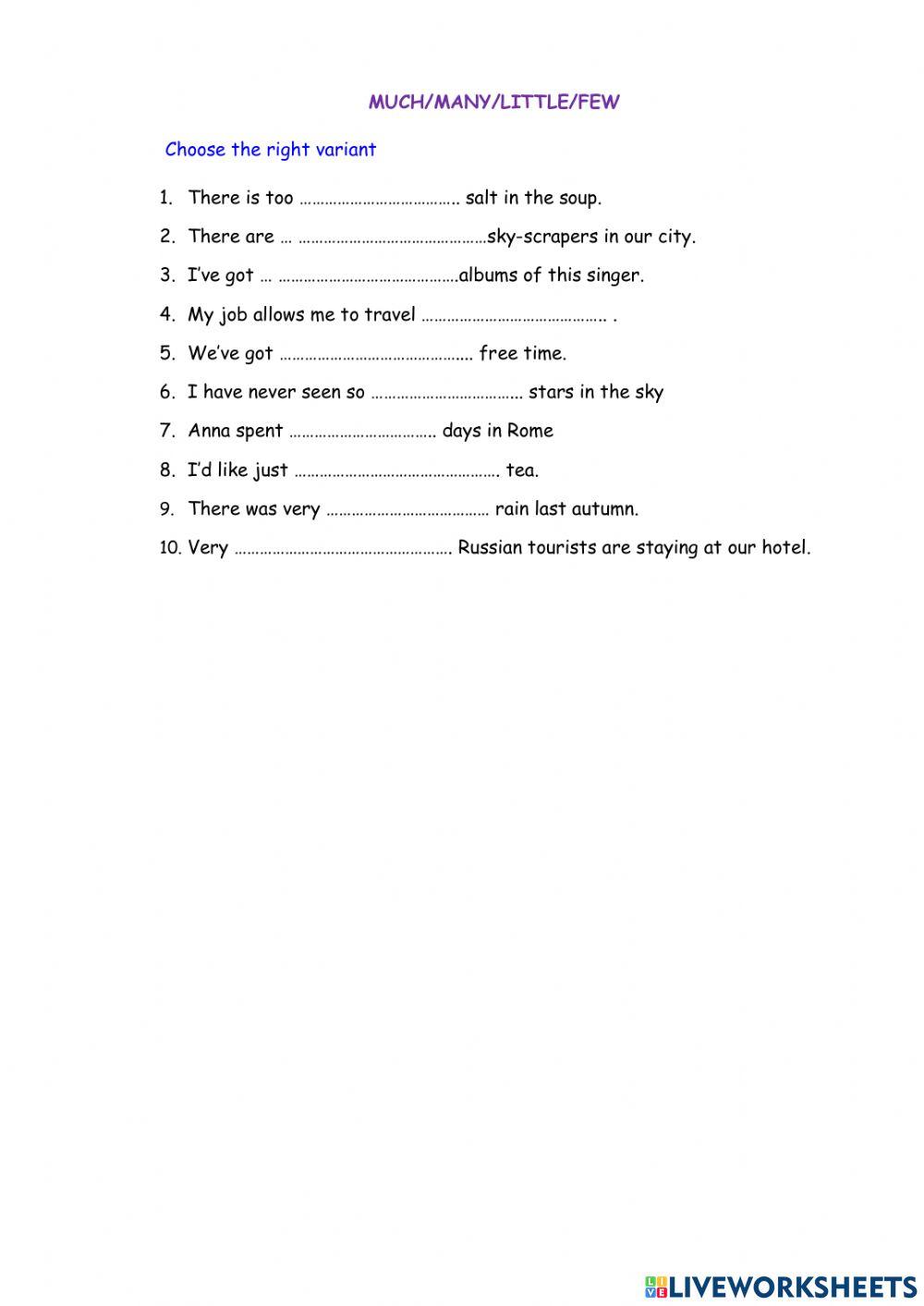 Much-many-little-few