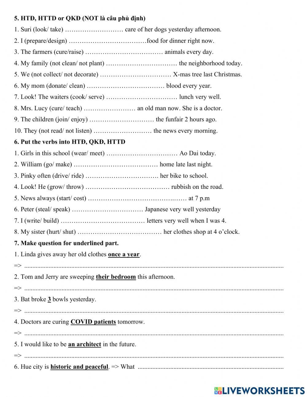 5C - What would you like to be in the future?