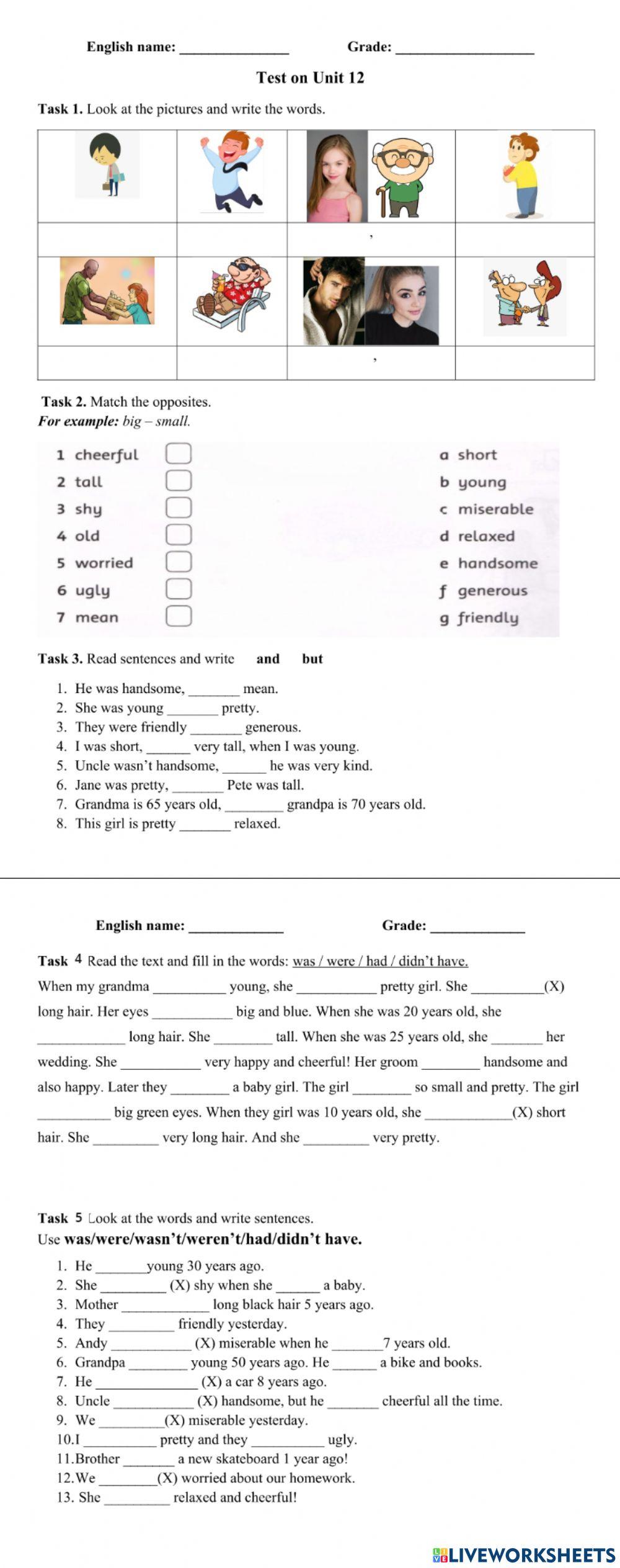 Test People was were had