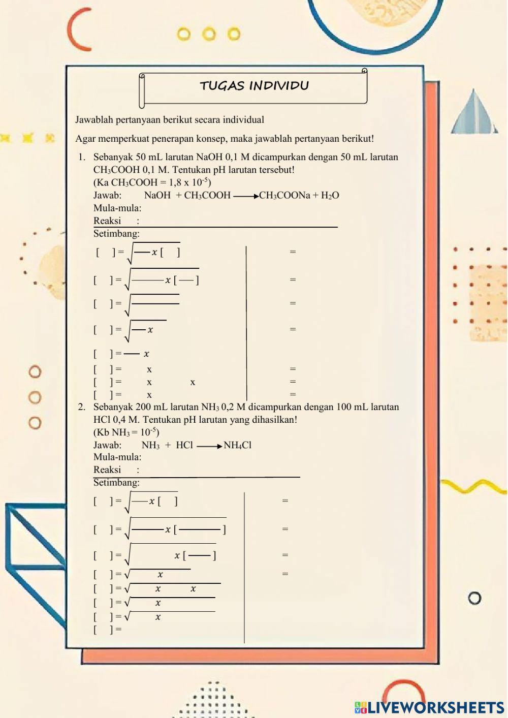 E-LKPD Hidrolisis Garam Pertemuan ke-2 Kelas XI