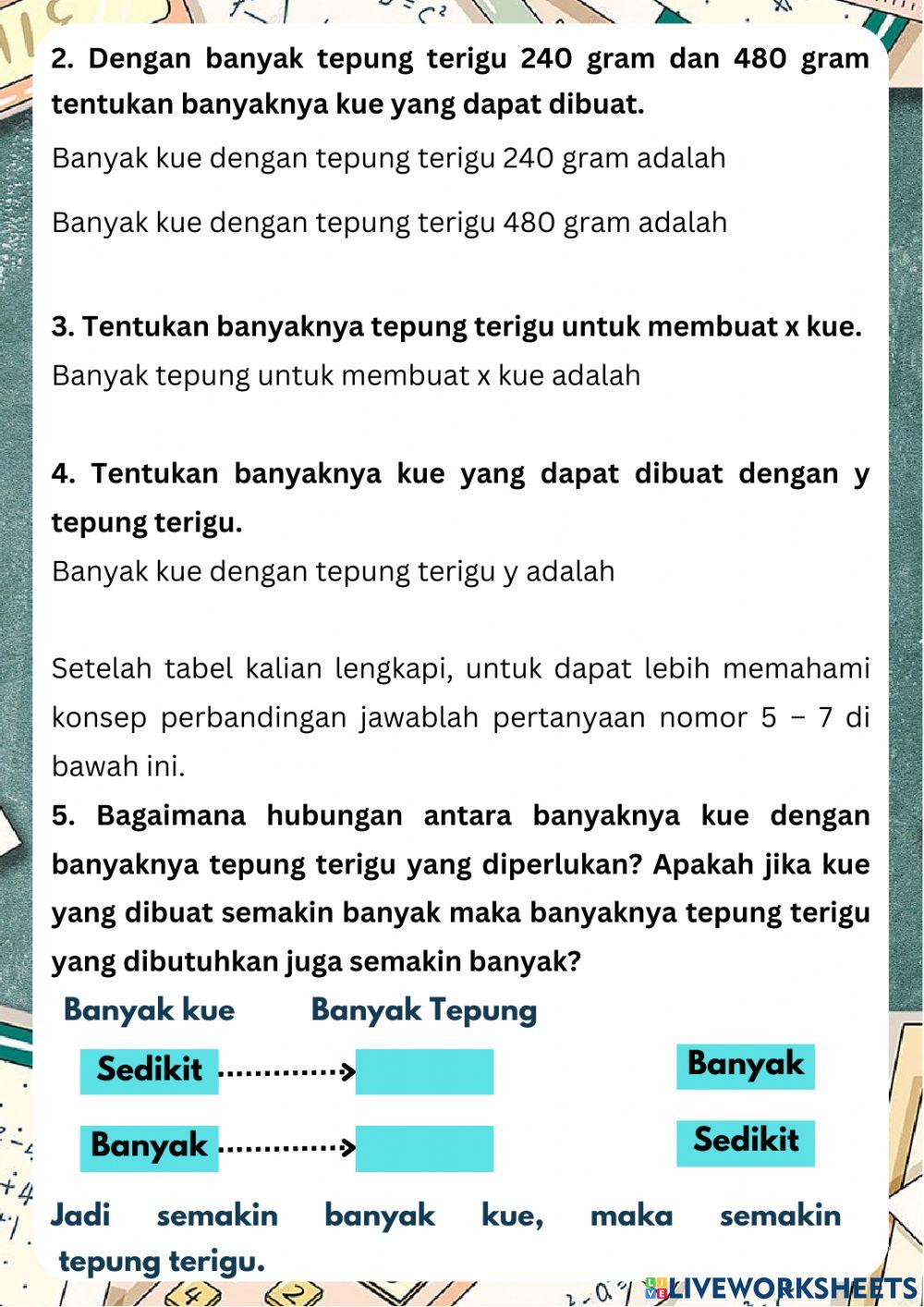 LKPD Perbandingan Senilai 1