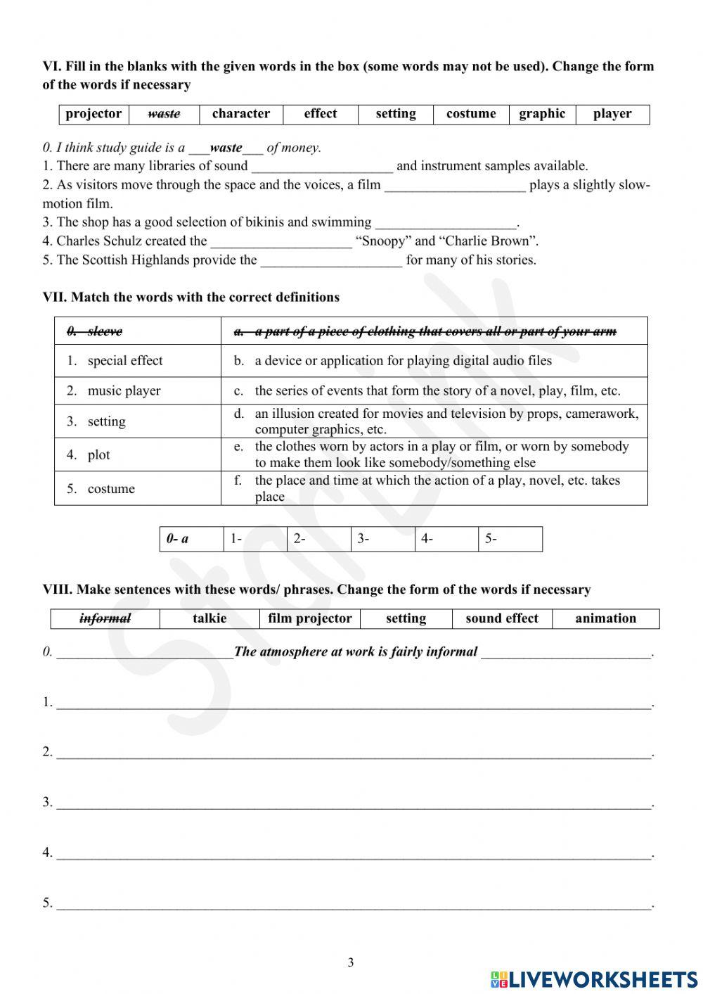 Foreign Teacher-S6-WEEK 29-U8-VOCAB 1