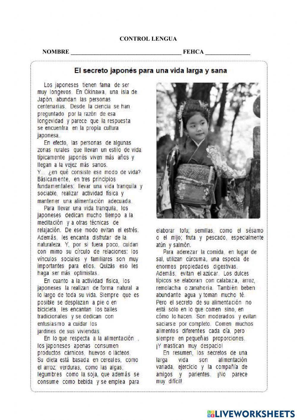 Repaso examen lengua