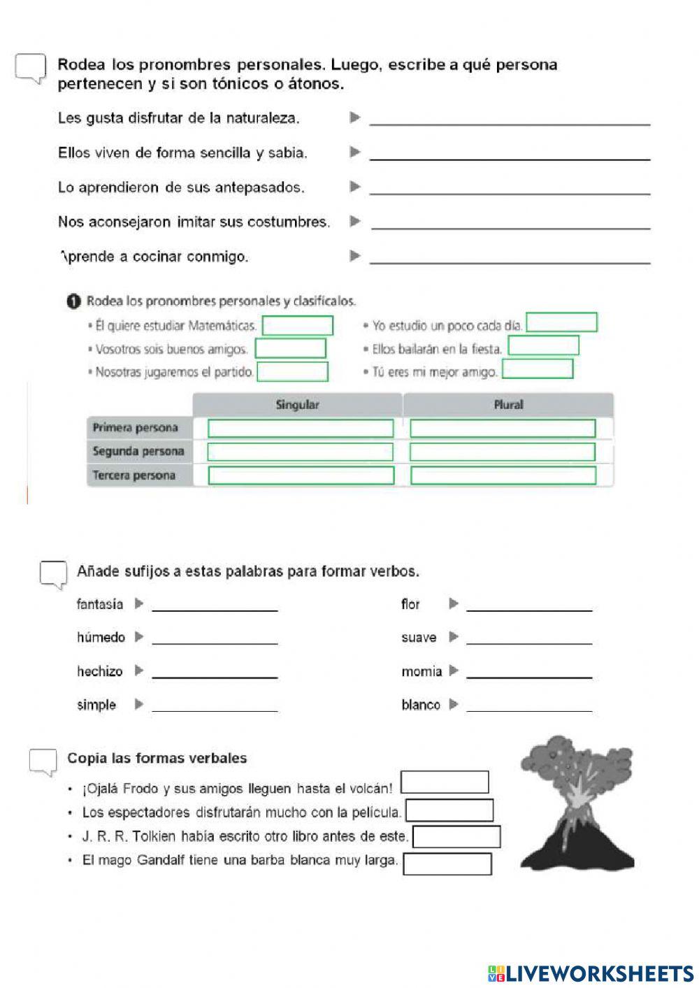 Repaso examen lengua