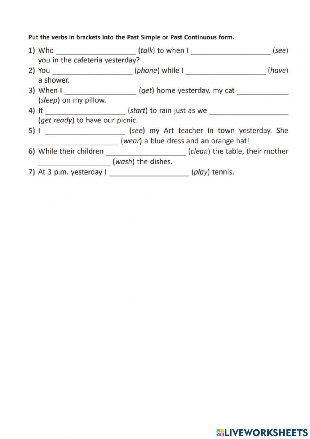 Present Simple - Present Continuous