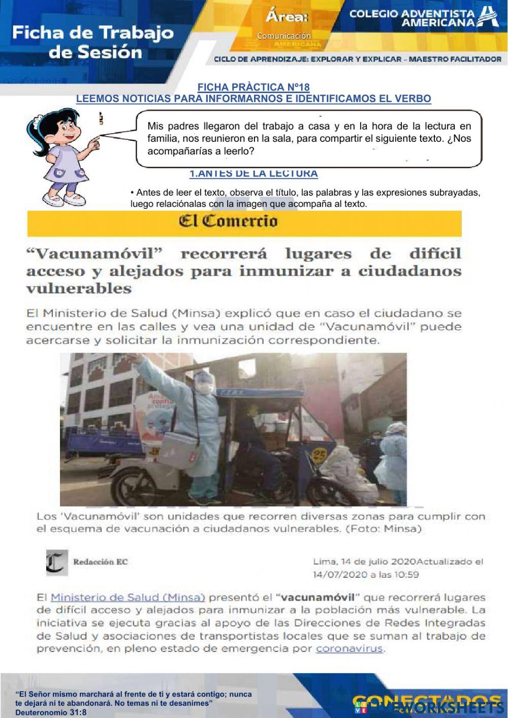 leemos noticias para informarnos