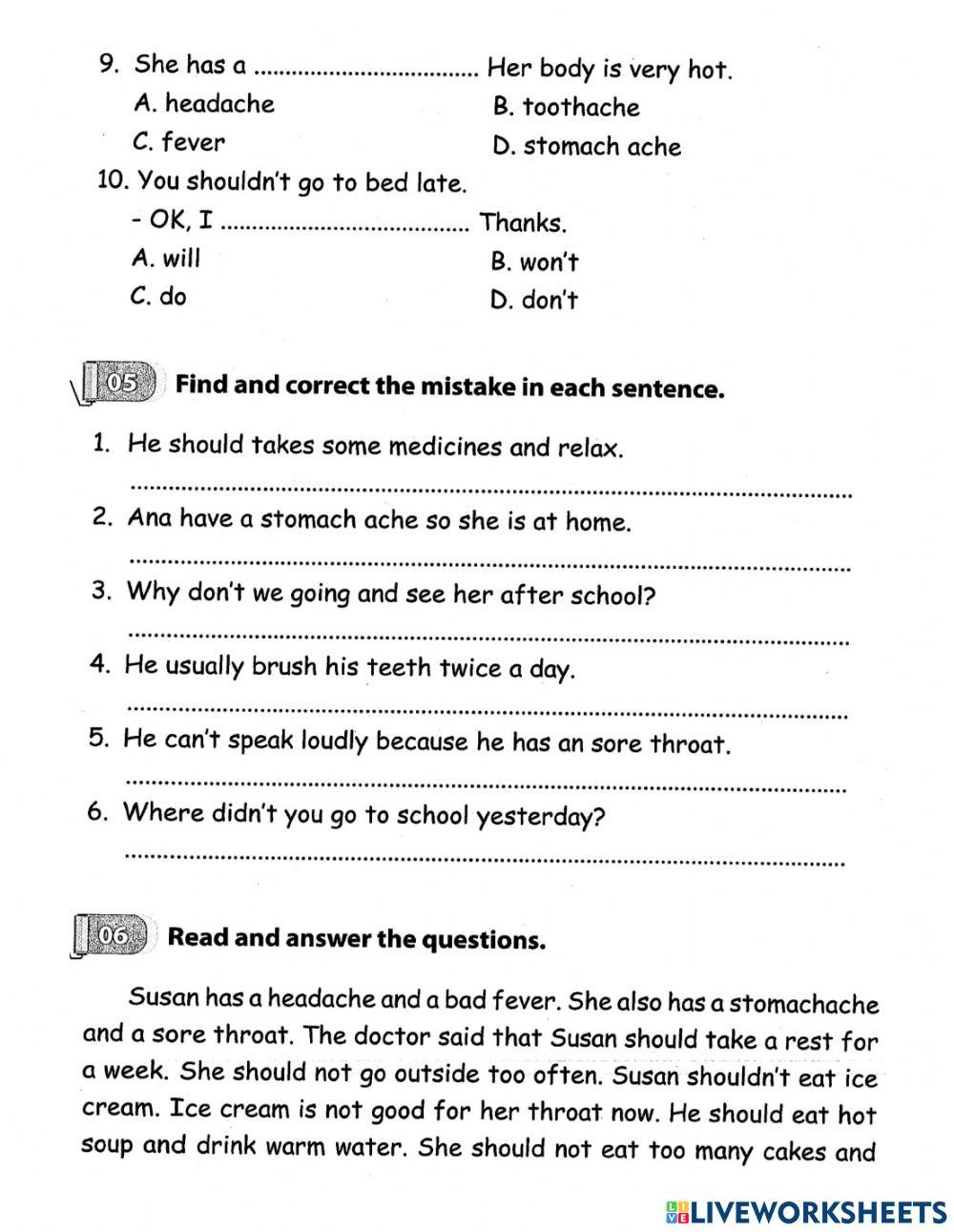 G5-review unit 11 listening test1